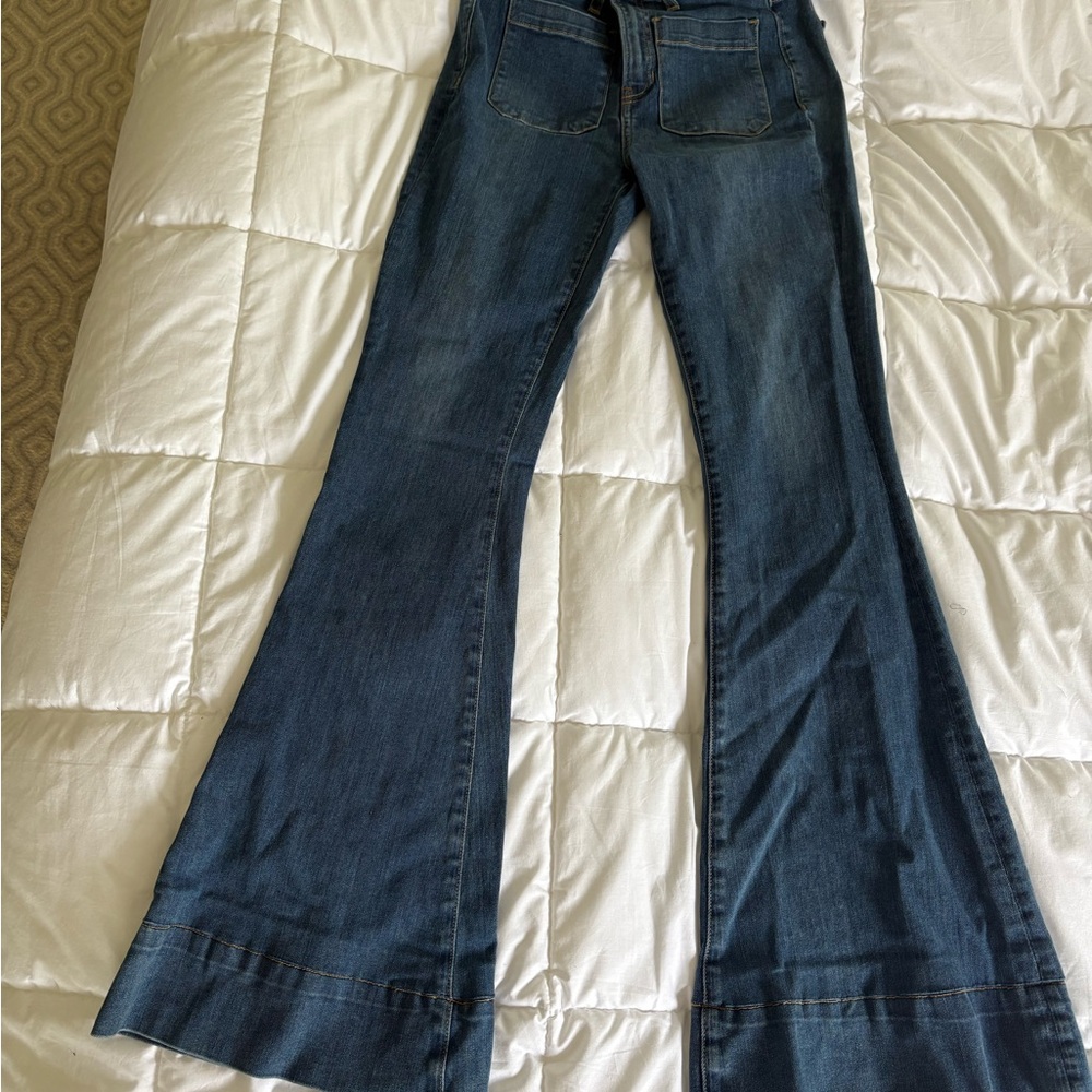 Women's Blue Flared Jeans